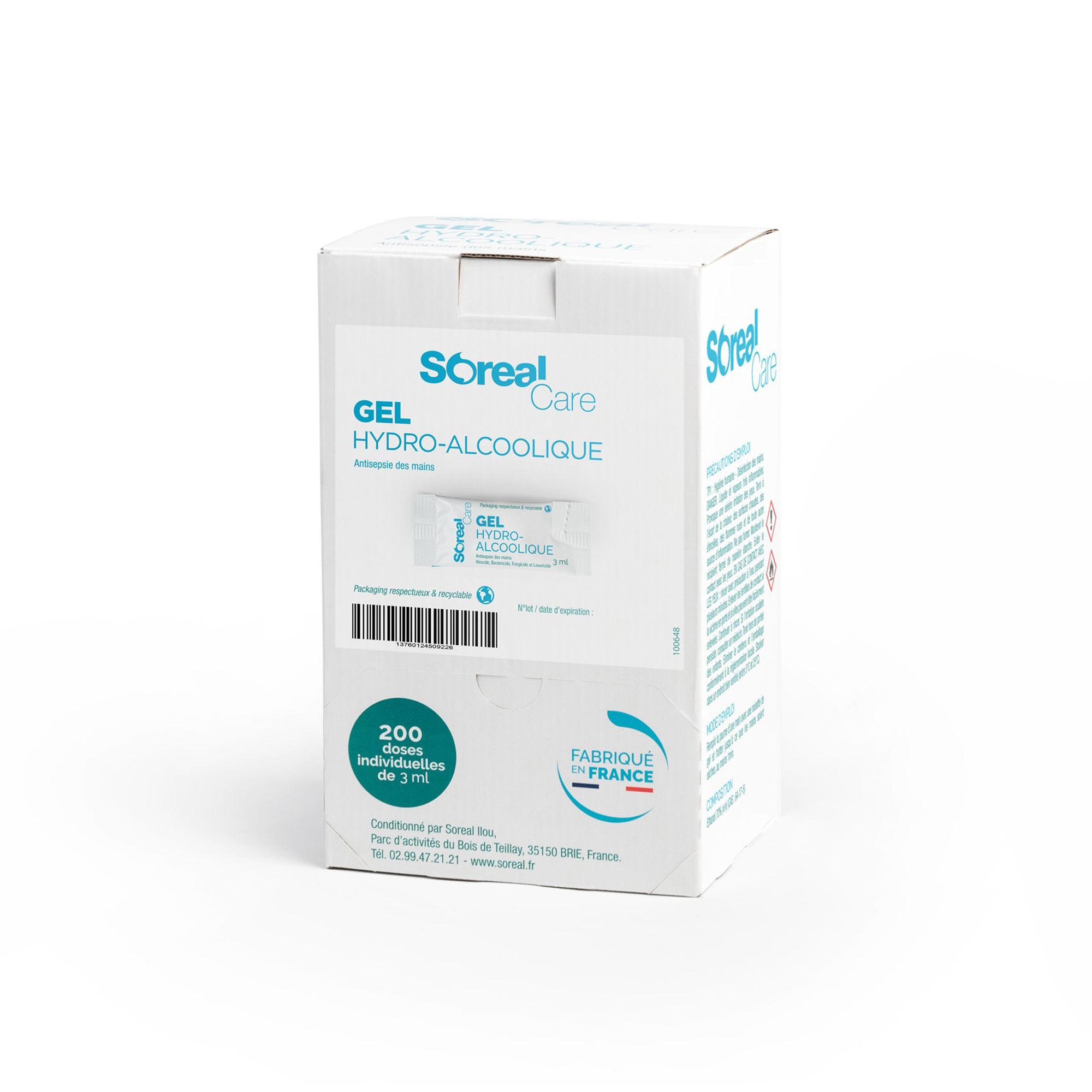 Boite distributrice Dosel Gel Hydroalcoolique